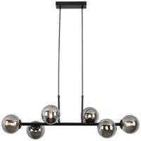 Lampă suspendată LISIB - culoare crom/negru, Modern, sticlă/metal (85/28/120cm) - Mömax