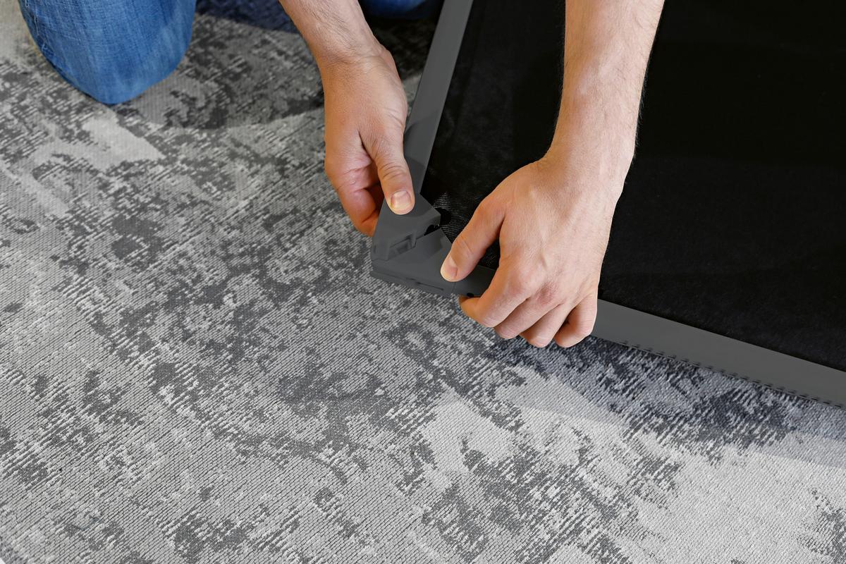 Insektenschutzgitter Teleskop Schwingtür Anthrazit - Anthrazit, Kunststoff/Textil (280/120/3,5cm)