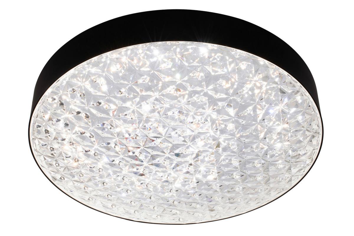 LAMPA SUFITOWA LED BRESCIA - przejrzysty/czarny, Trend, tworzywo sztuczne (50/12cm) - Novel