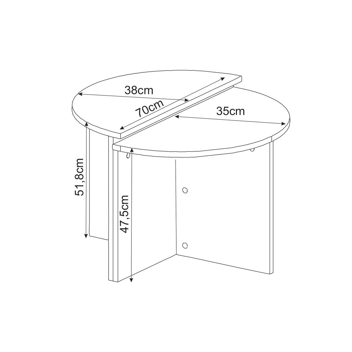 COUCHTISCHSET DOLUNAY COUCHTISCH - Beige/Grau, Design, Holzwerkstoff - Livetastic