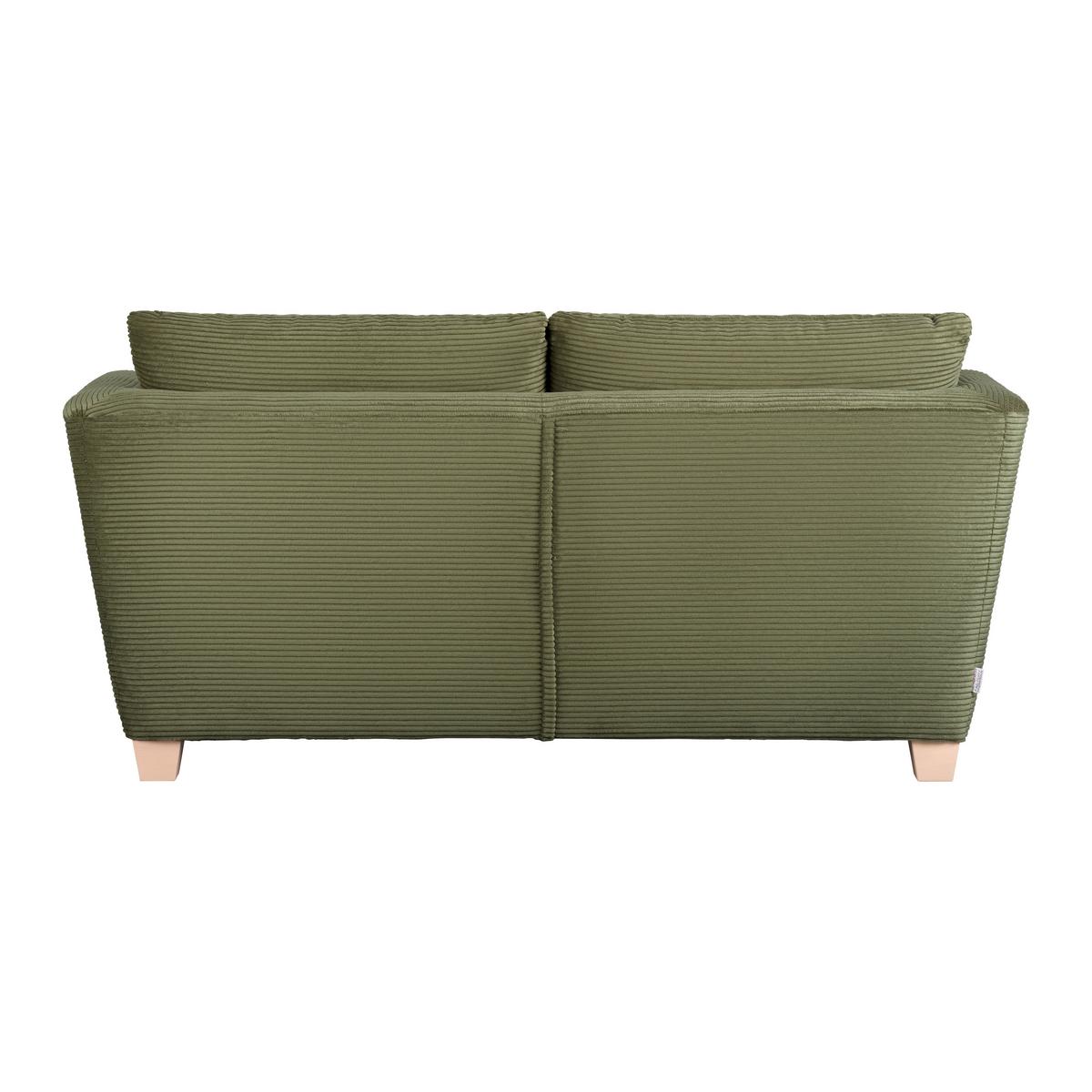 2-Sitzer-Sofa Devado Dunkelgrün - Dunkelgrün/Naturfarben, Holz/Textil (190/70-85/95cm) - Mömax