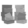 Doboz Tetővel Paul - fekete/fehér, modern, papír (24/26/14,5cm) - MÖMAX modern living