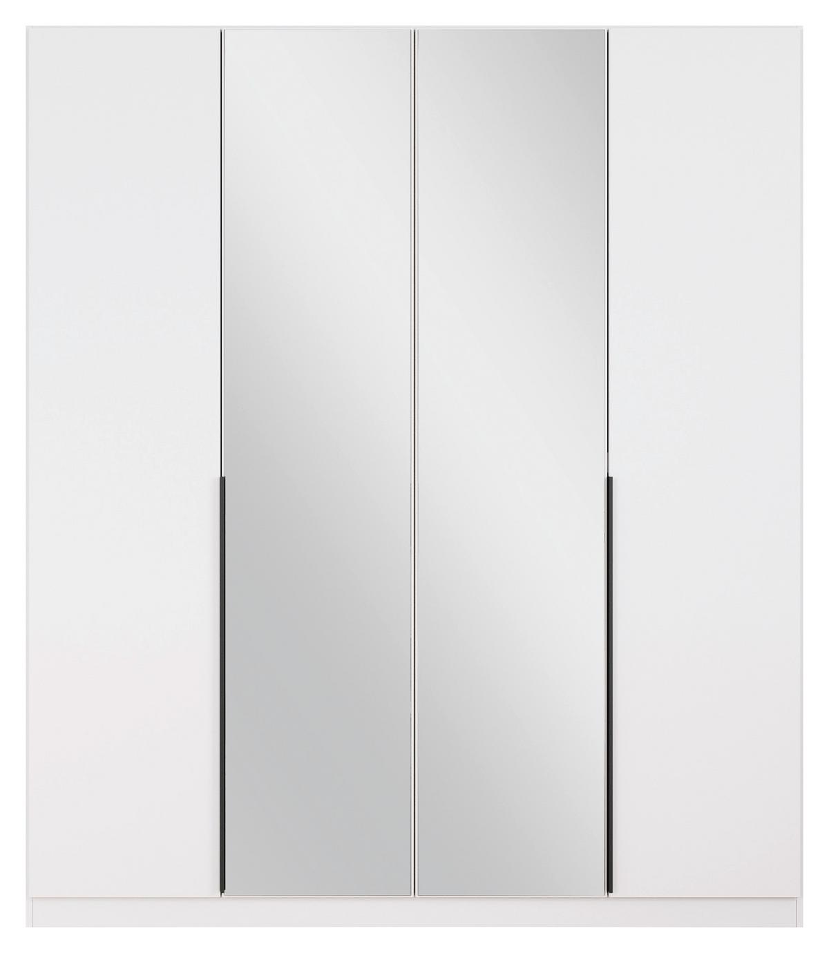 Ormar S Klasičnim Vratima Skyla - bijela/siva, Moderno, drvni materijal/metal (181/210/54cm) - Modern Living