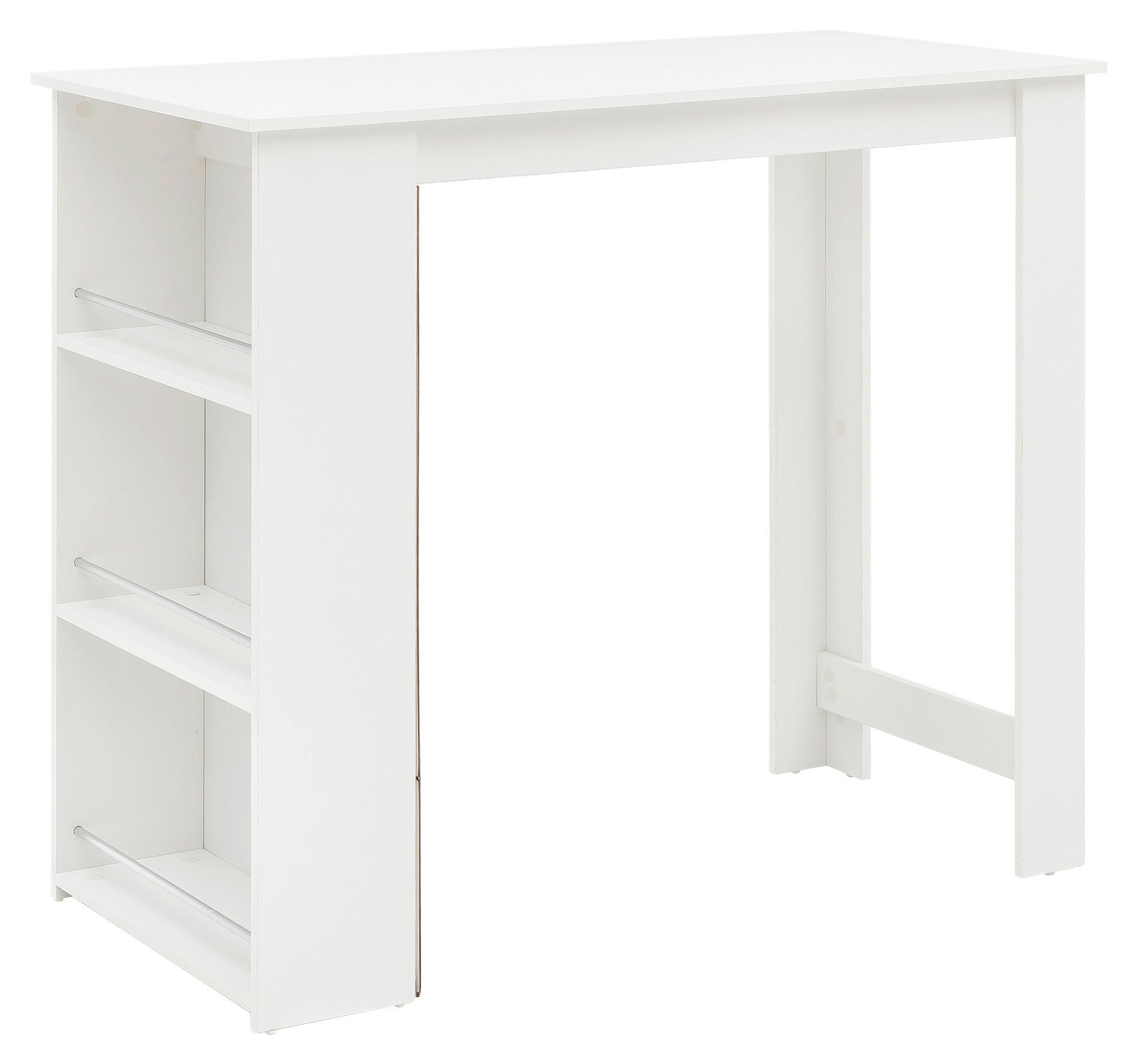 BARTISCH BARTISCH - Weiss, Basics, Holzwerkstoff (120/60/107,5cm) - MID.YOU