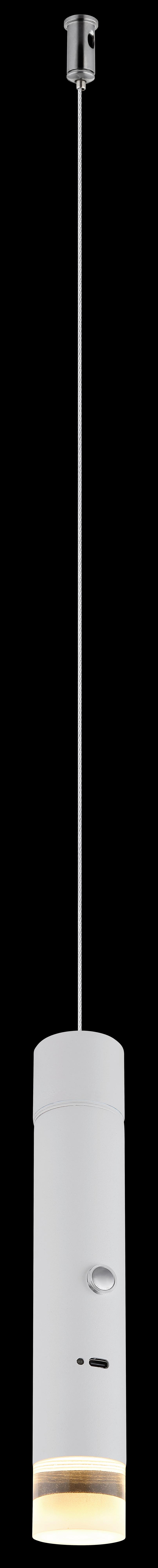 LAMPA WISZĄCA LED 16060W PELO - przejrzysty/biały, Design, tworzywo sztuczne/metal (38/120cm) - Globo