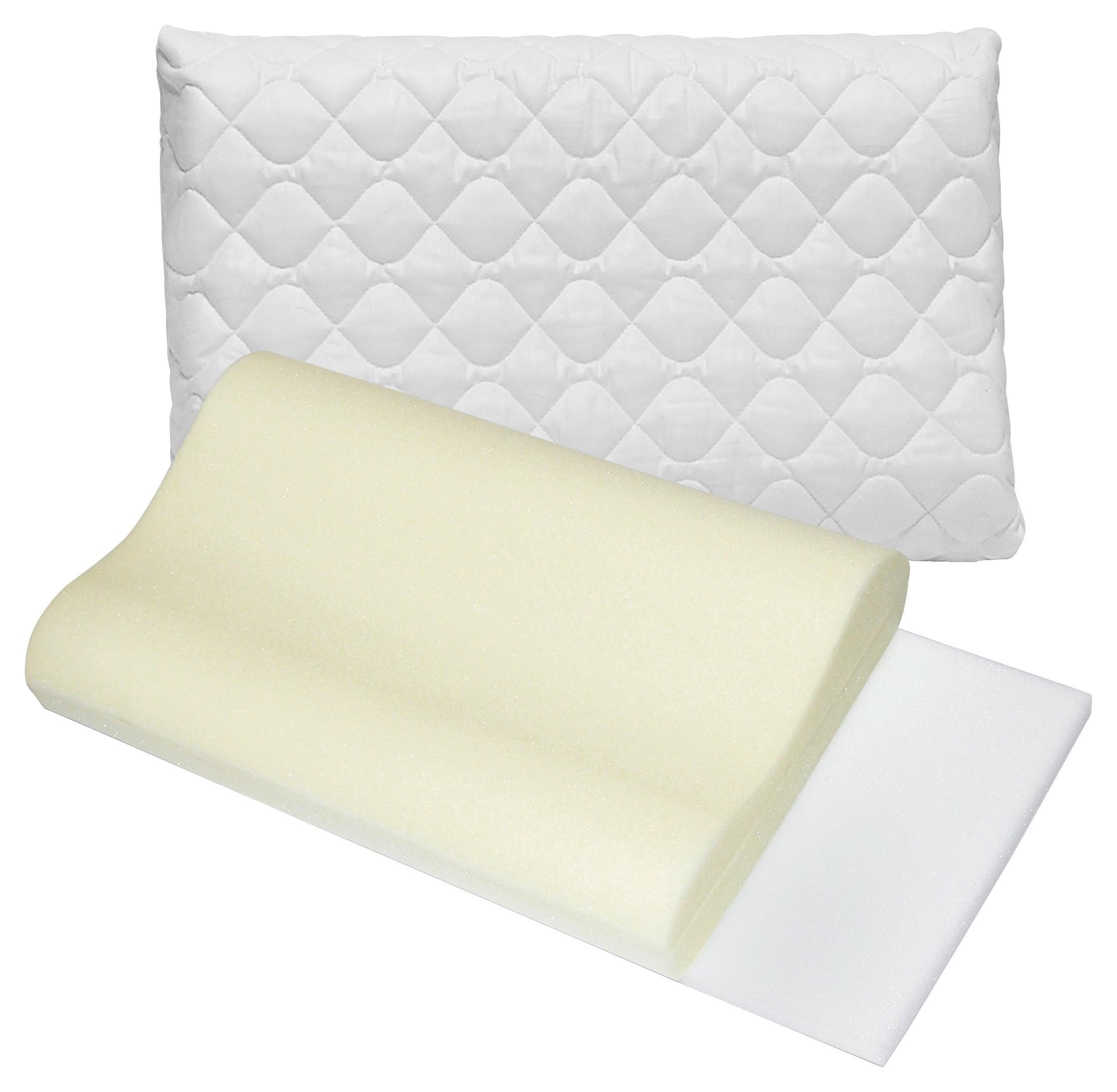 PODUSZKA POD KARK VISCO - biały, Konventionell, tkanina (40/60cm) - Sleeptex