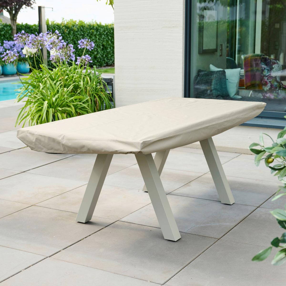 SCHUTZHÜLLE PLUS TISCH SCHUTZHÜLLE - Beige, MODERN, Kunststoff (110/15/200cm) - Siena Garden