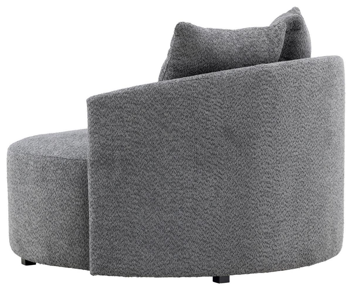 XXL-SESSEL KELSO - Grau, Design, Textil (120/72/118cm) - Livetastic