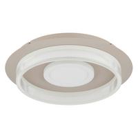 Led-deckenleuchte 48046d1 Zara - Sandfarben/Weiss, Design, Kunststoff/Metall (40/8,5cm) - Globo