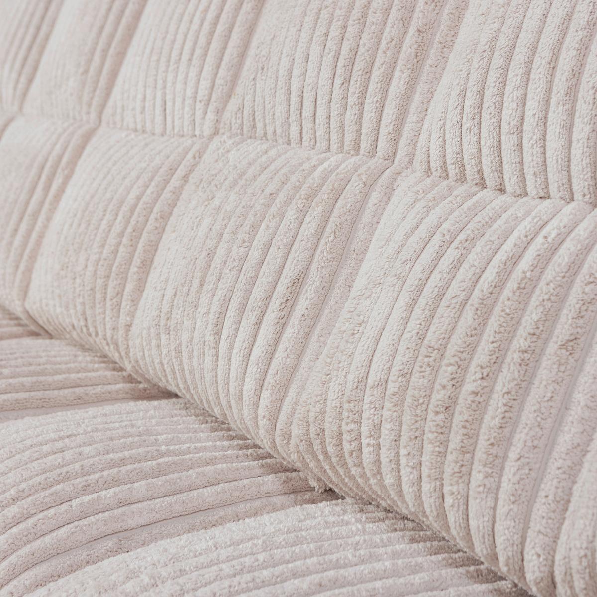 2-Sitzer-Sofa Second Date Naturfarben B: 226cm - Schwarz/Naturfarben, Design, Kunststoff/Textil (226/78/99cm) - Livetastic