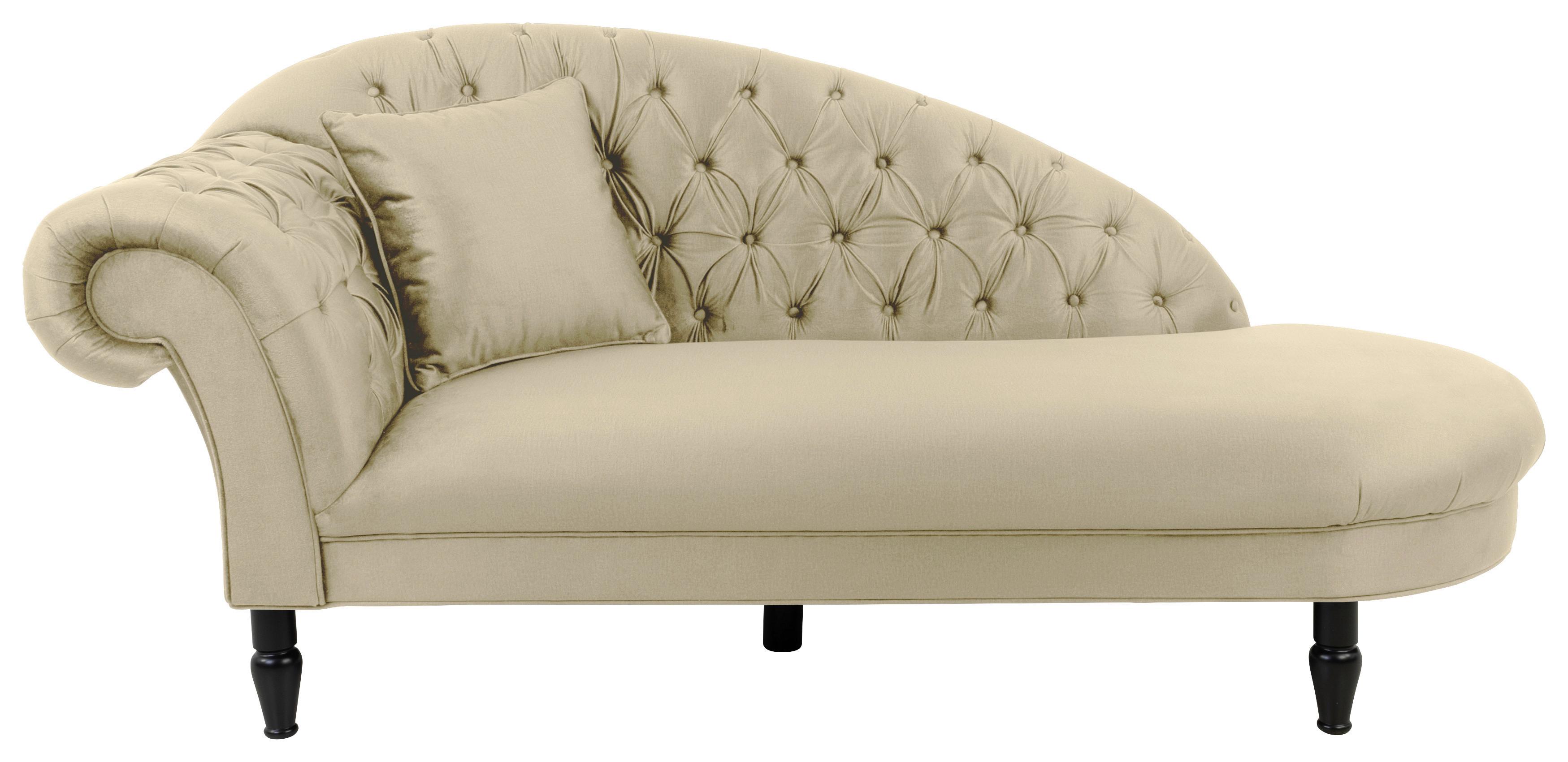 Damski Ležaj Cupido - bež/crna, Design, tekstil/drvo (216/91/103cm) - Mömax