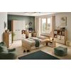 SÄNGBORD CASA MIA - ek Artisan/kashmir, Klassisk, metall/trämaterial (50,4/42,2/40,5cm) - Modern Living