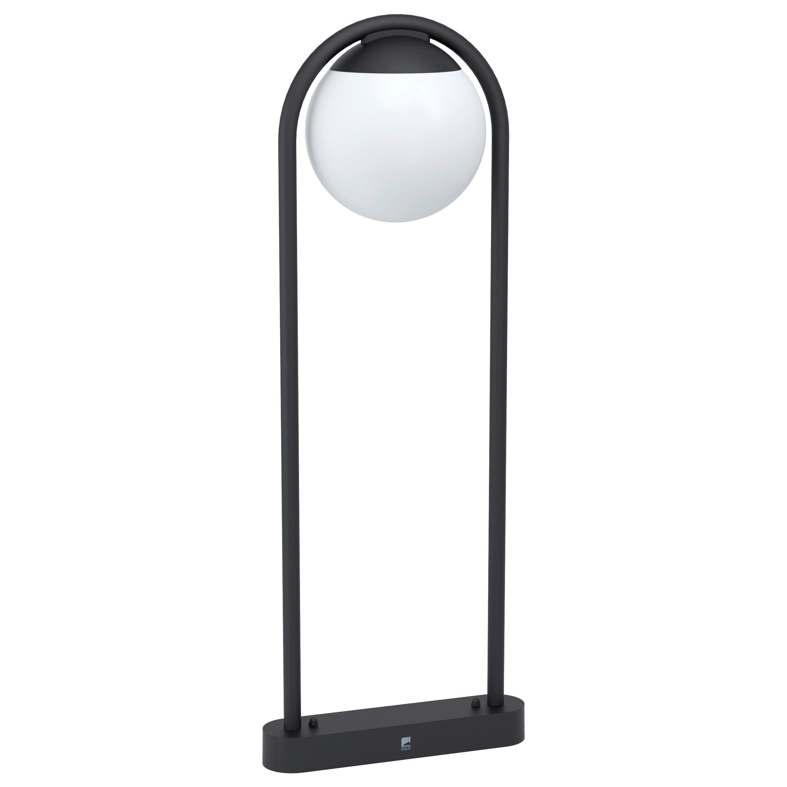 Außenstehleuchte Prata Vecchia in Schwarz max. 28 Watt - Schwarz/Weiß, Basics, Kunststoff/Metall (32/20/85cm) - Eglo