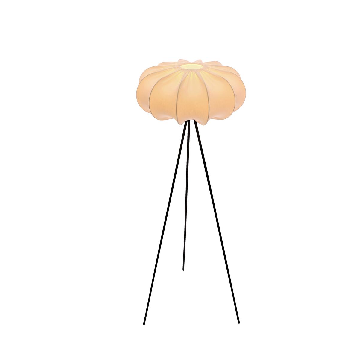 Podna Svjetiljka Cafe - svijetlo smeđa/crna, Konvencionalno, metal/plastika (52/52/0cm)