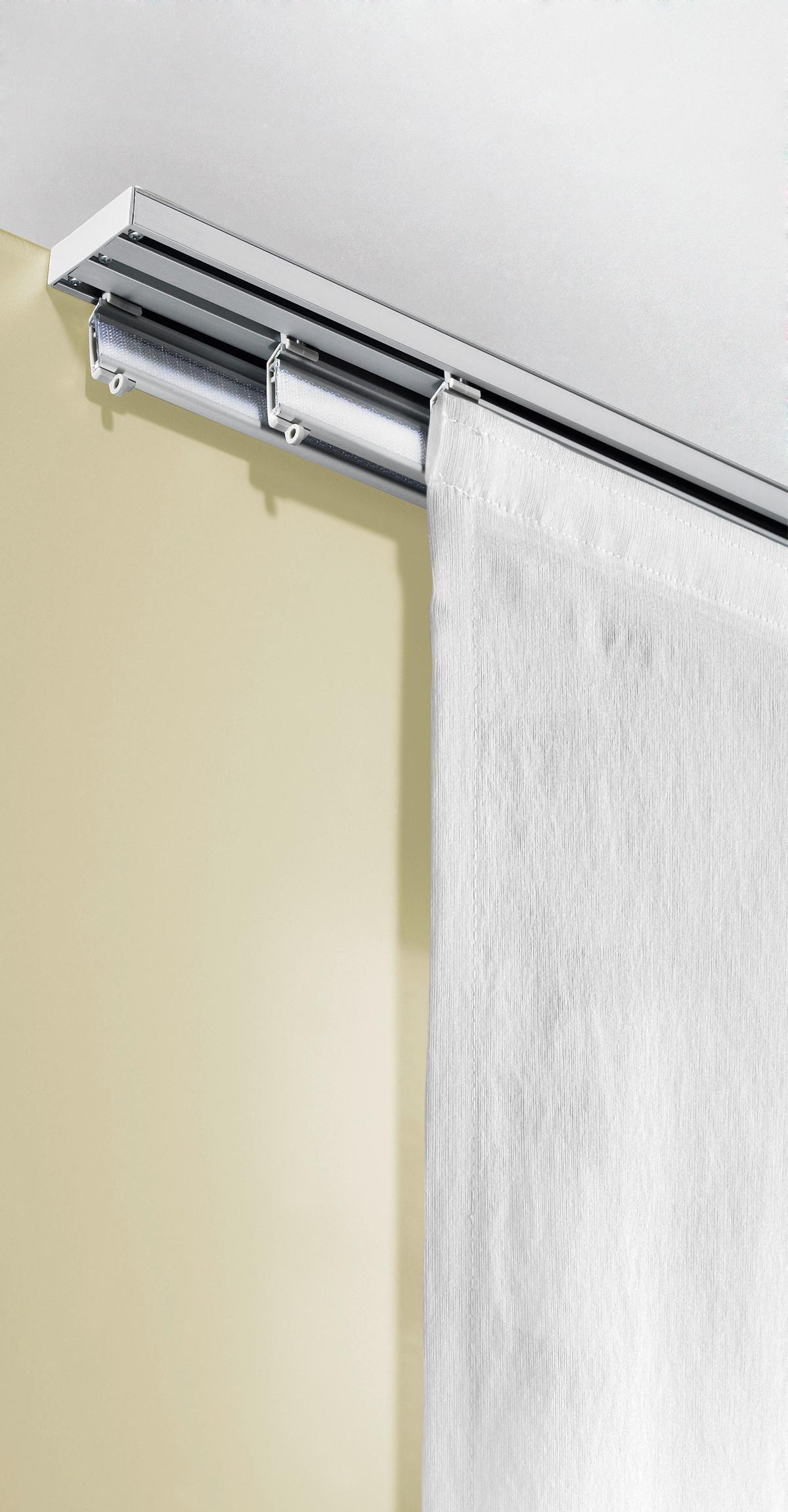 SZYNA DO ZASŁON PANELOWYCH 90000-005 3-CZĘŚCIOWY  ZESTAW - biały, Design, metal (160cm) - Homeware