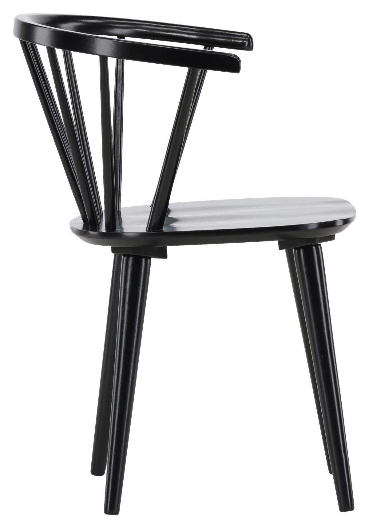 STUHL-SET BOBBY - Schwarz, Design, Holz (55/75/53cm) - Livetastic