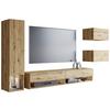 WOHNWAND AMADEO EICHE ARTISAN - Eiche Artisan, Basics, Holzwerkstoff (270/130/32,5cm) - P & B