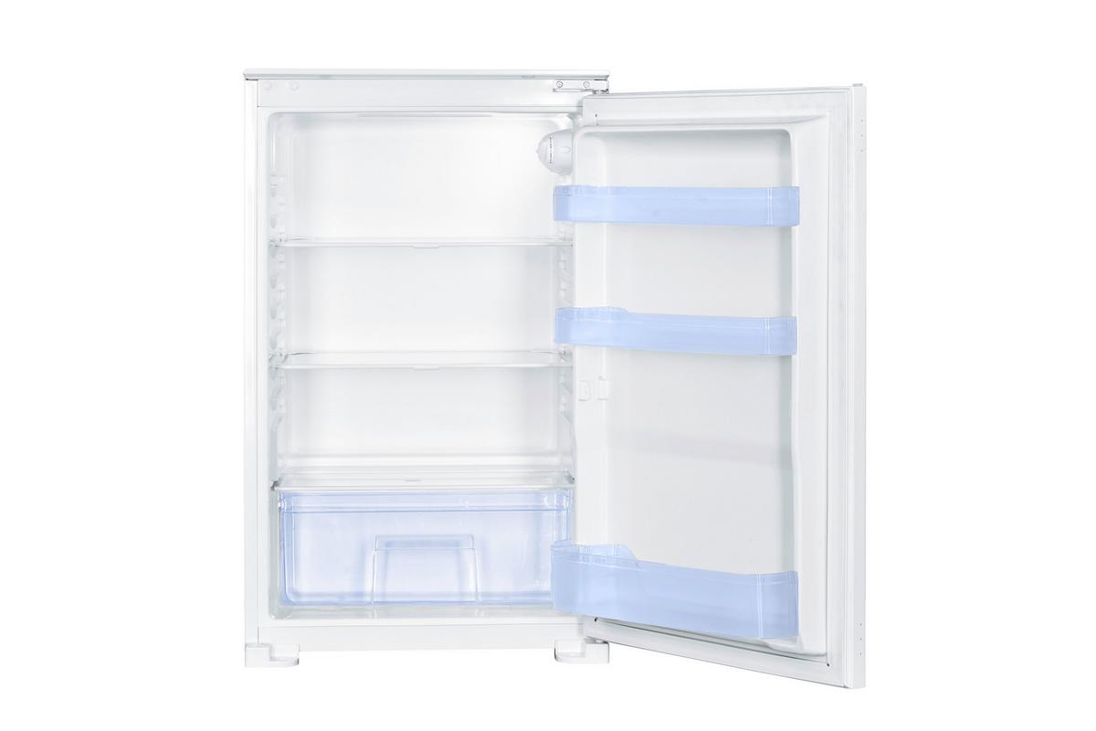 Einbaukühlschrank ca.129 Liter ca. 54x89 cm Weiß - Weiß, Basics, Glas/Kunststoff (54/89/54cm) - CEEM