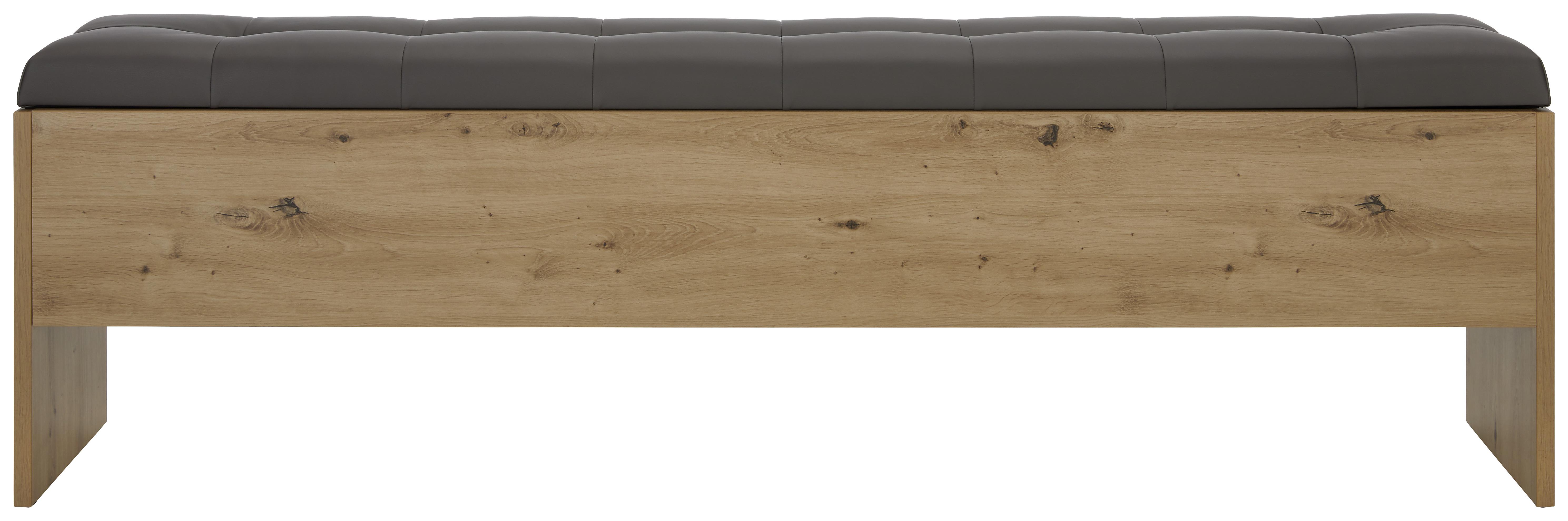 Truhenbank in Dunkelgrau/Artisan Eiche - Eichefarben/Dunkelgrau, MODERN, Holzwerkstoff/Kunststoff (185/56/36,8cm) - Mömax