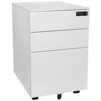 Rollcontainer "Color Os I" COLOR OS I - Weiß, MODERN, Kunststoff/Metall (39/60/50cm) - MID.YOU