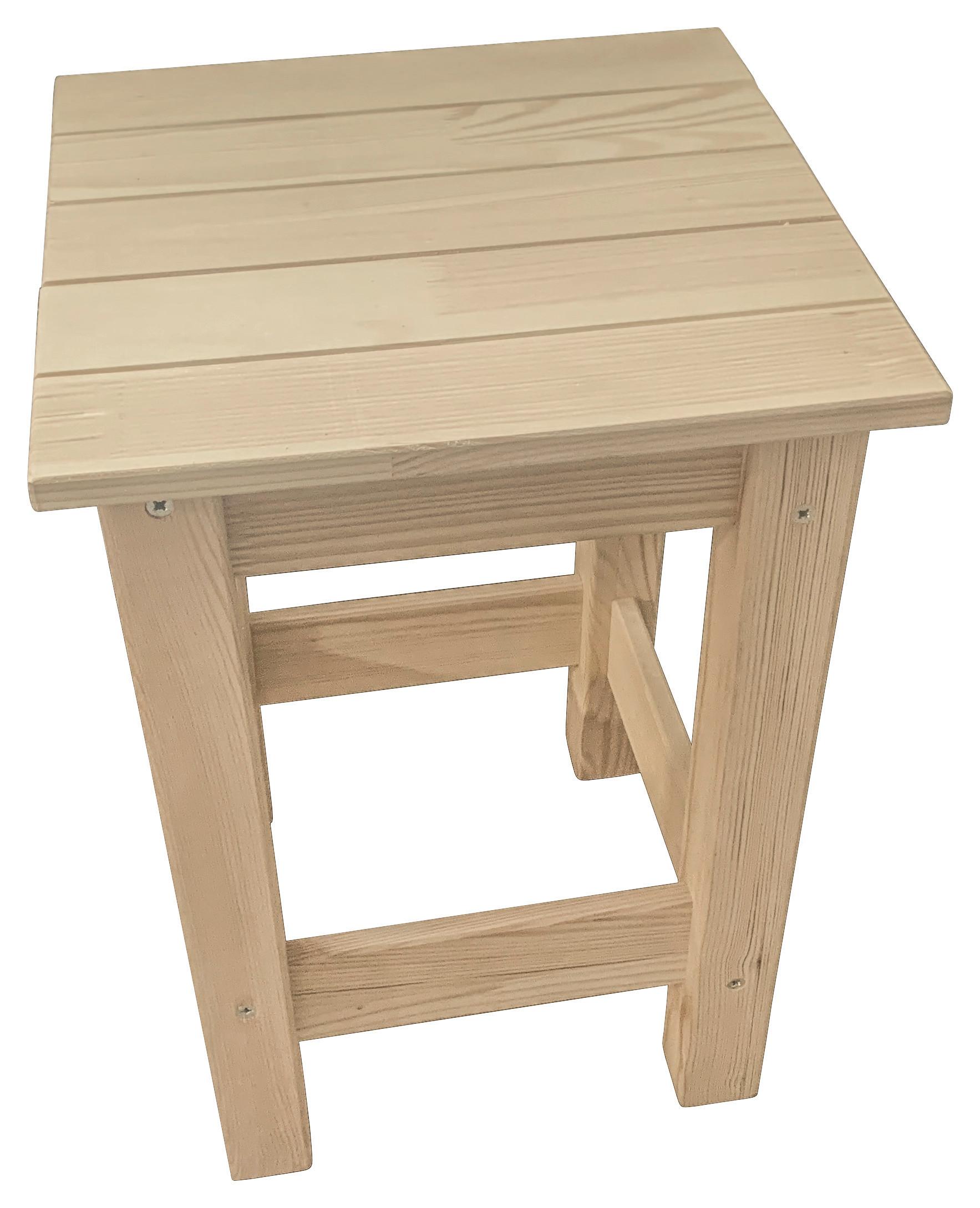 Tabure Uni, Bor, Masivno - barve bora, Konvencionalno, les (33/45/33cm)