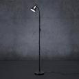 Stehleuchte Mauro - Schwarz, MODERN, Metall (19/145cm) - MODERN LIVING