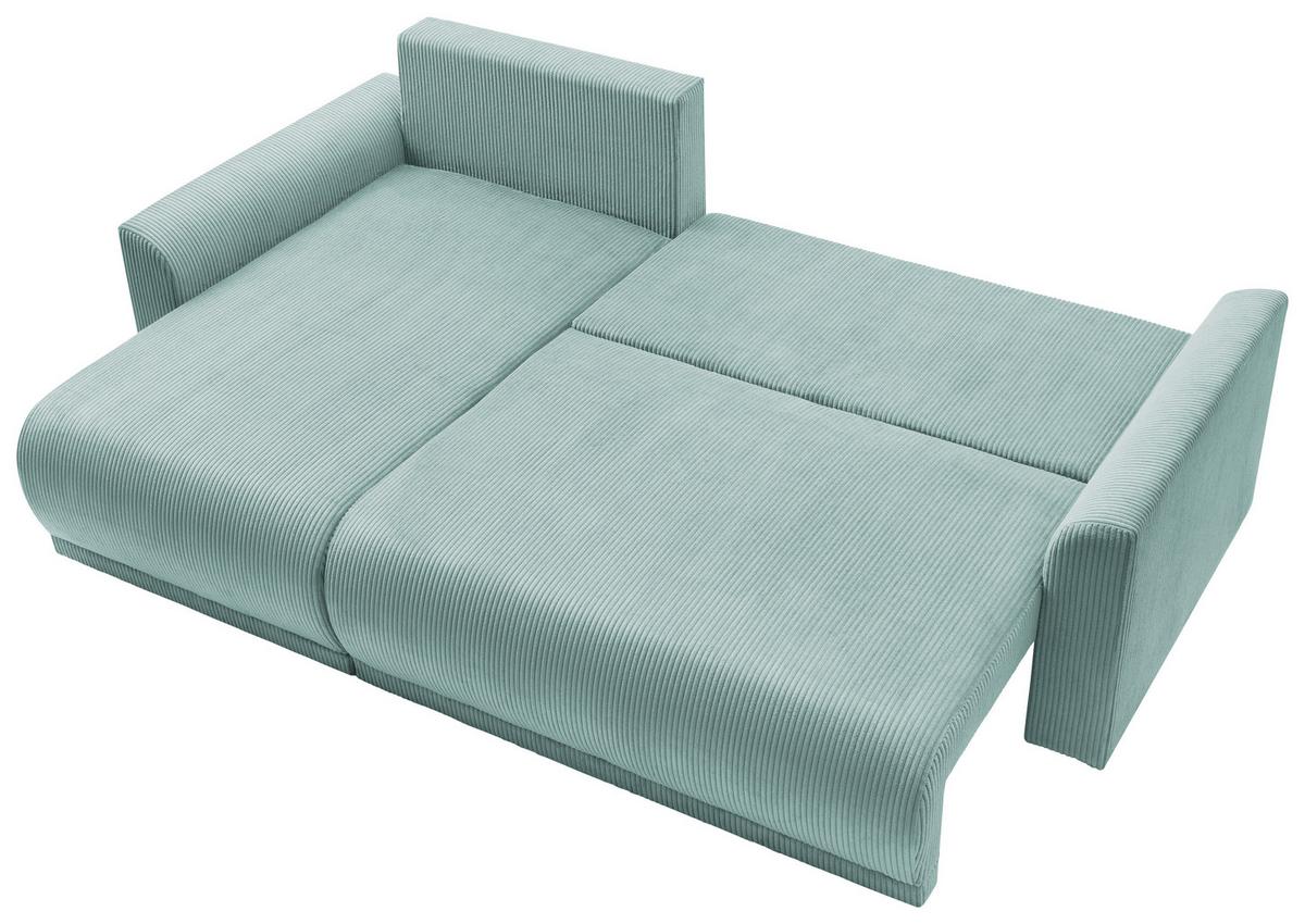 Coltar Kim - verde mentă, Modern, lemn (233/146cm) - Modern Living