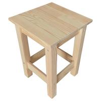 Tabure Uni, Bor, Masivno - barve bora, Konvencionalno, les (33/45/33cm)