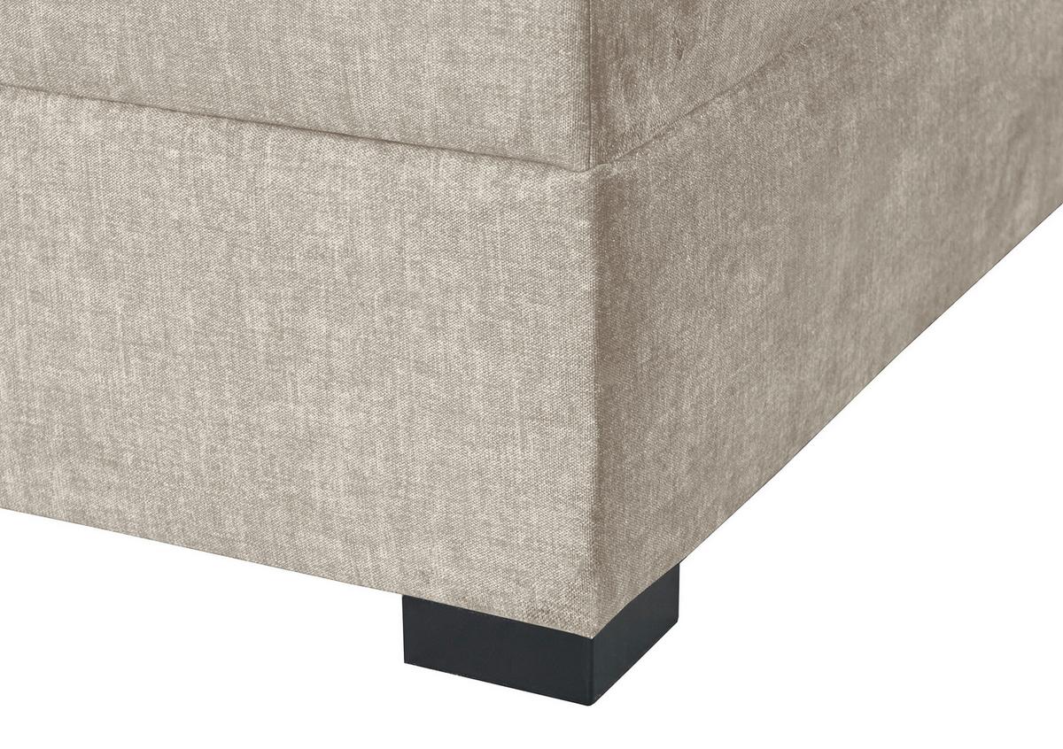 Boxspringbett Madeira in Creme ca. 200x200cm - Creme, KONVENTIONELL, Textil (200/200cm) - Premium Living