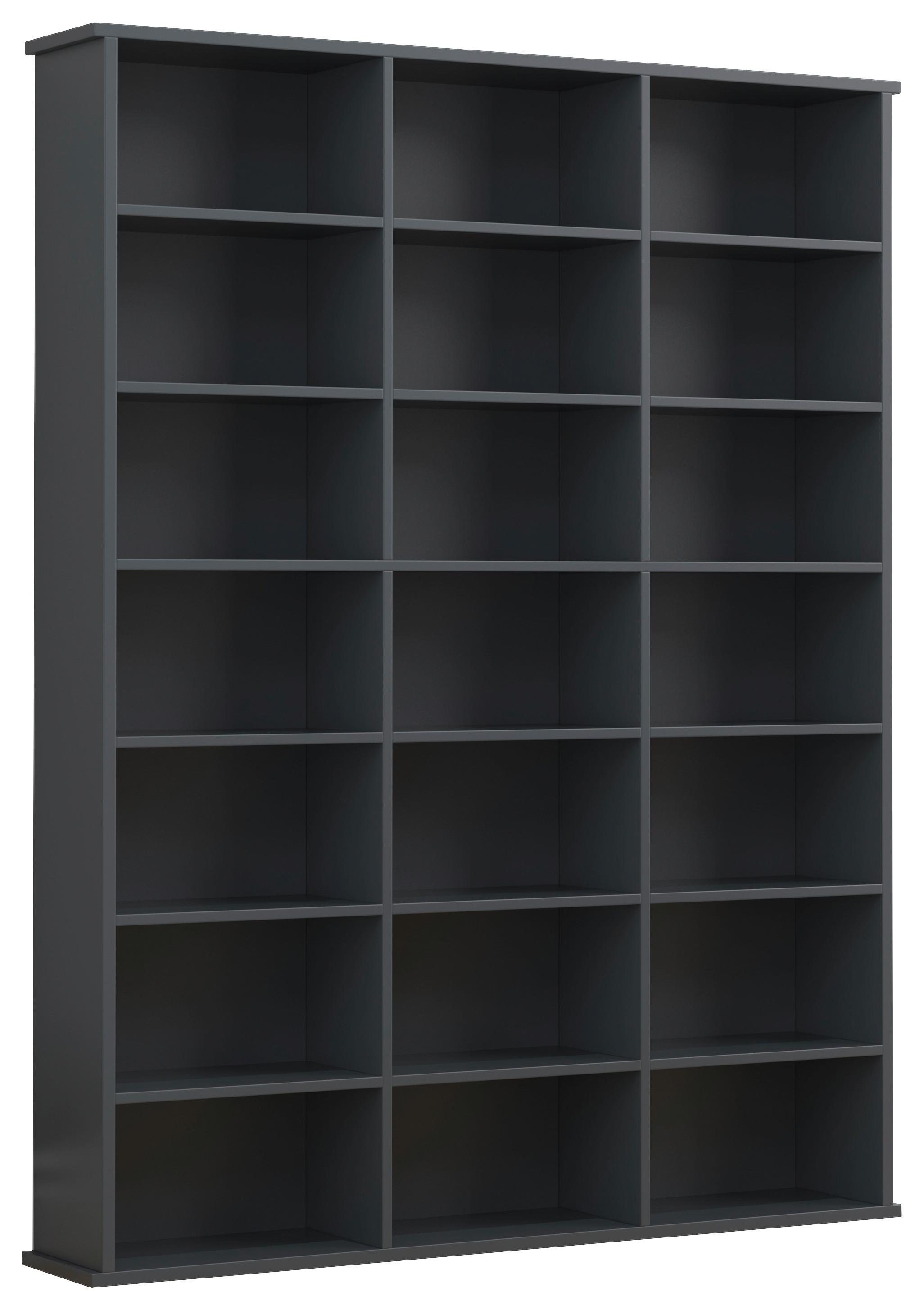 Regal Megosa M - Anthrazit, Design, Holzwerkstoff (105/136/19cm) - MID.YOU