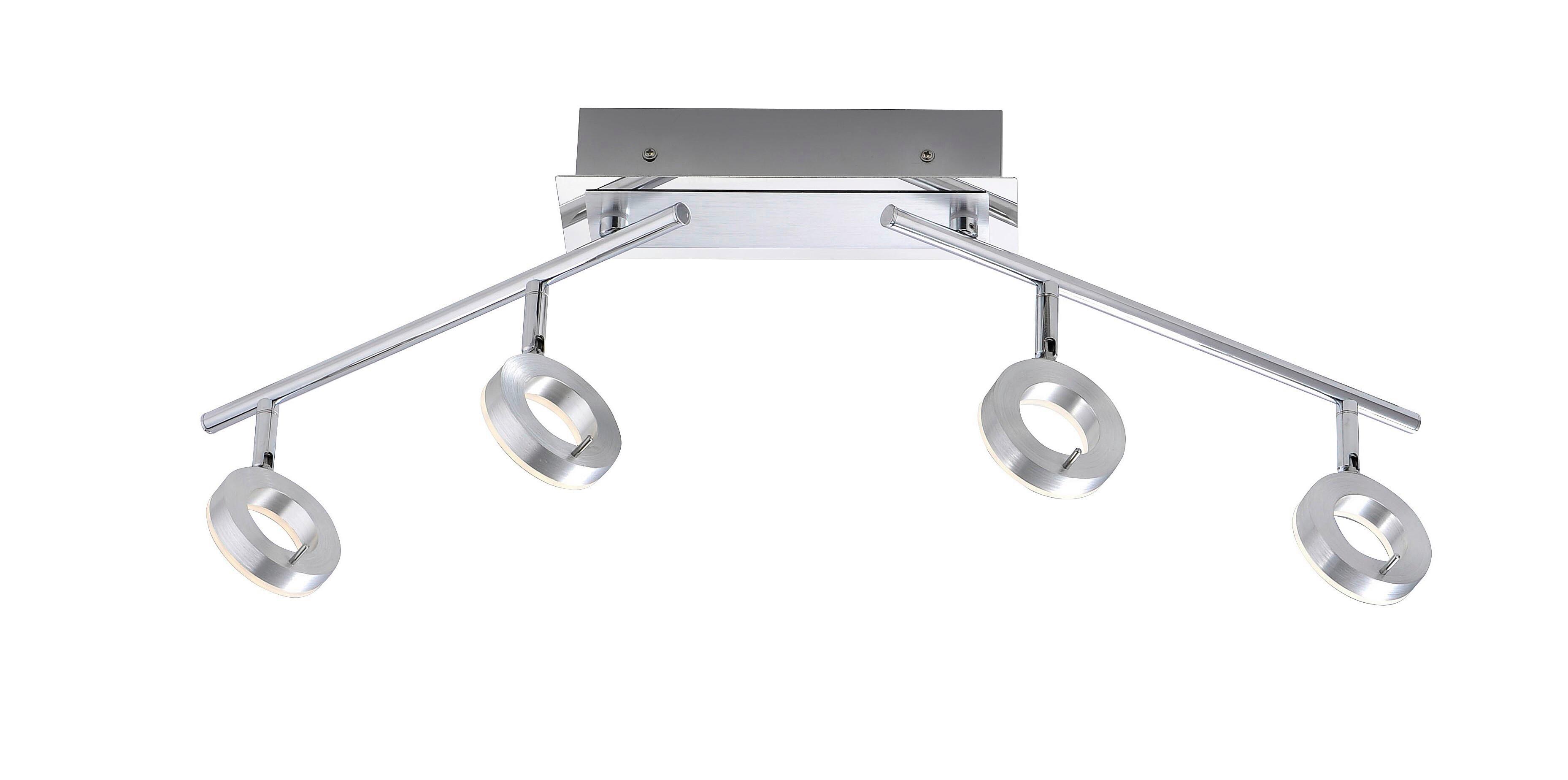 LED-Deckenleuchte Sileda Alufarben  max. 6 Watt - Alufarben, Design, Glas/Metall (94/21/19cm) - Paul Neuhaus