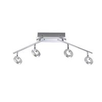 LED-Deckenleuchte Sileda Alufarben  max. 6 Watt - Alufarben, Design, Glas/Metall (94/21/19cm) - Paul Neuhaus