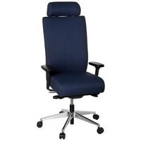 Pisarniški Stol Pro-tec Xxl, Modra - črna/barve aluminija, Moderno, kovina/umetna masa (59/138/49cm) - MID.YOU