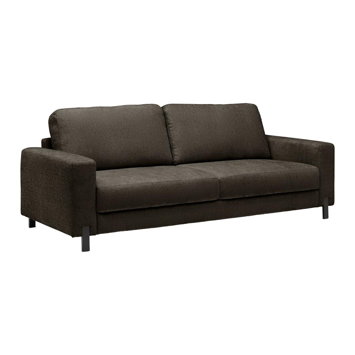 3-Sitzer-Sofa Piega Anthrazit - Anthrazit/Schwarz, MODERN, Textil/Metall (230/66-87/96cm) - Mömax