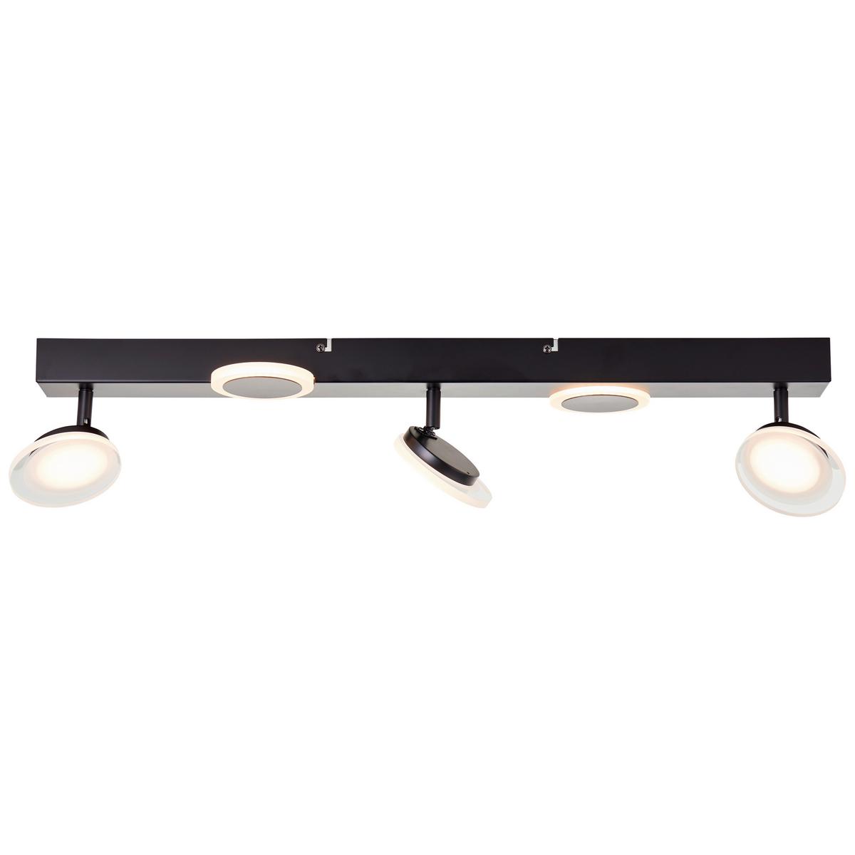 LED-Strahler Meriza Schwarz max. 22 Watt - Schwarz, Design, Kunststoff/Metall (16/70/15cm) - Brilliant