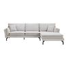 Coltar LANI - gri deschis, Modern, lemn/metal (296/86/89-170cm) - Bessagi Home
