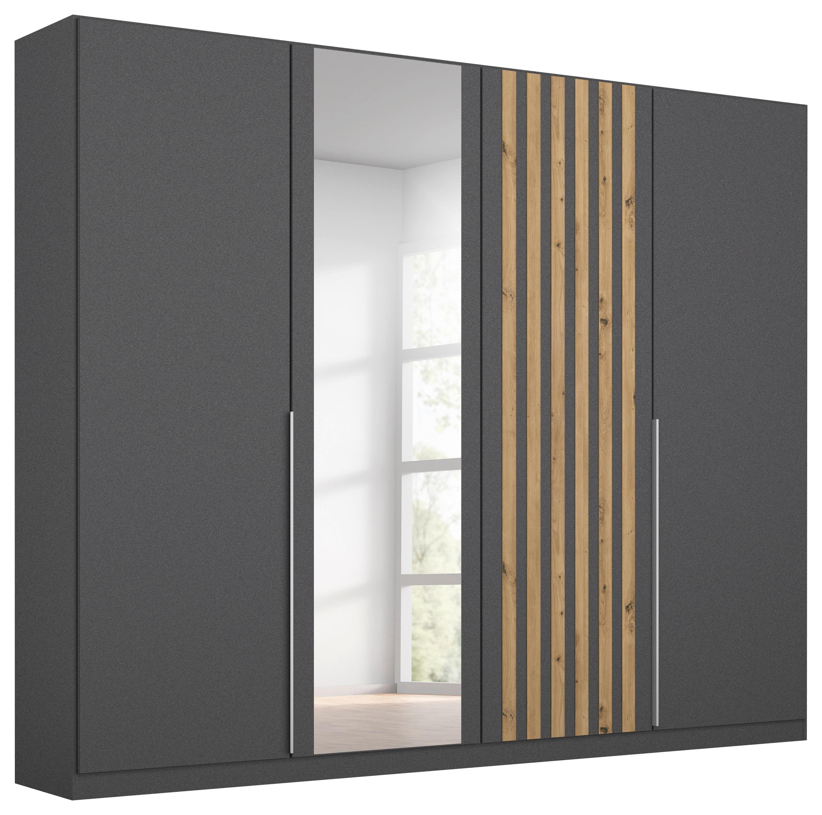 Ormar S Klasičnim Vratima Lamella - siva/hrast Artisan, Moderno, drvni materijal/metal (226/210/54cm) - Modern Living