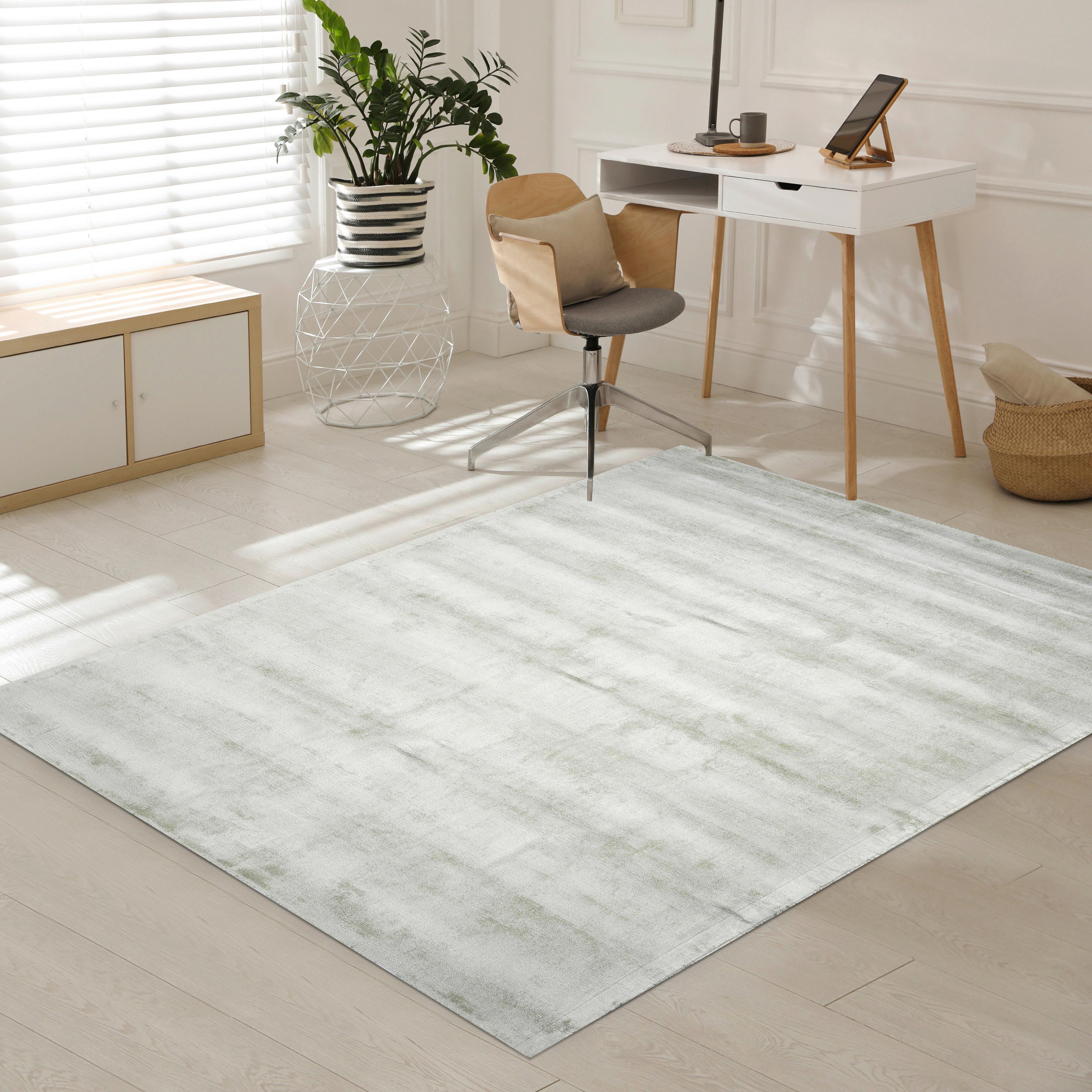 Teppich Berlin Salbeigrün ca. 195x300cm - Salbeigrün, Basics, Textil (195/300cm)