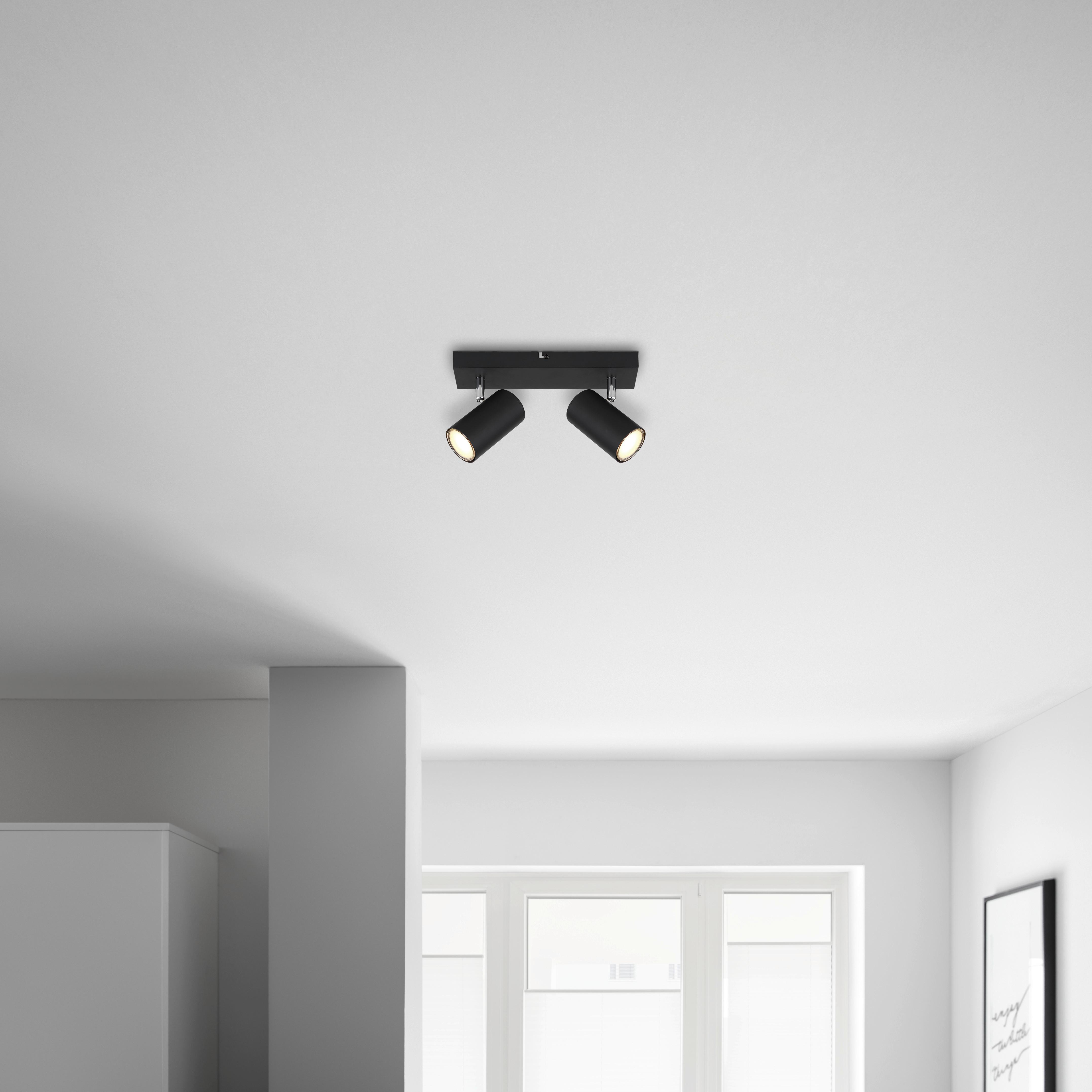 Spotlámpa Witmo - fekete, Modern, fém (26/6/12cm) - Best Price