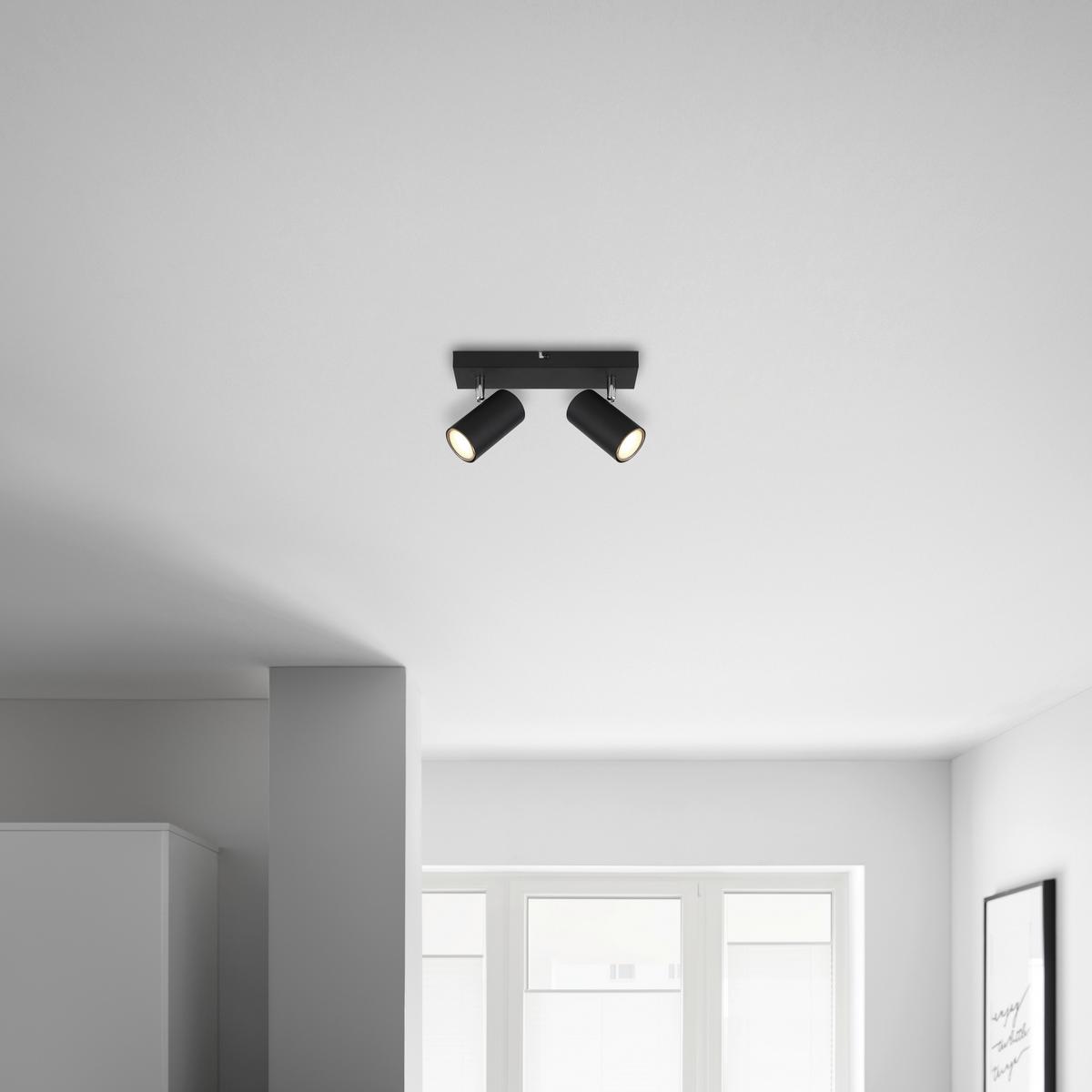 Spotlámpa Witmo - fekete, Modern, fém (26/6/12cm) - Best Price