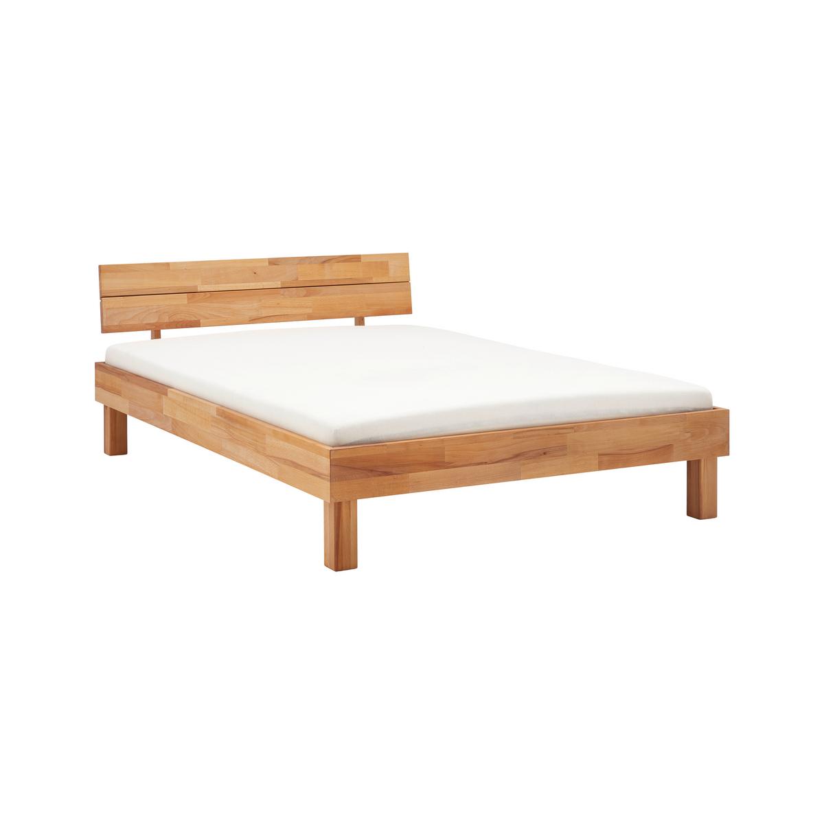 Bett aus Massiv Holz ca. 140x200cm - Naturfarben, KONVENTIONELL, Holz (140/200cm) - ecoTree