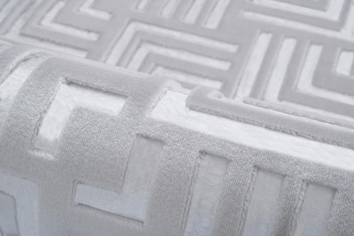 Flachwebeteppich Calma 325 Silber 160 X 220 Cm - Silberfarben, Basics, Textil (160/220cm) - Kayoom