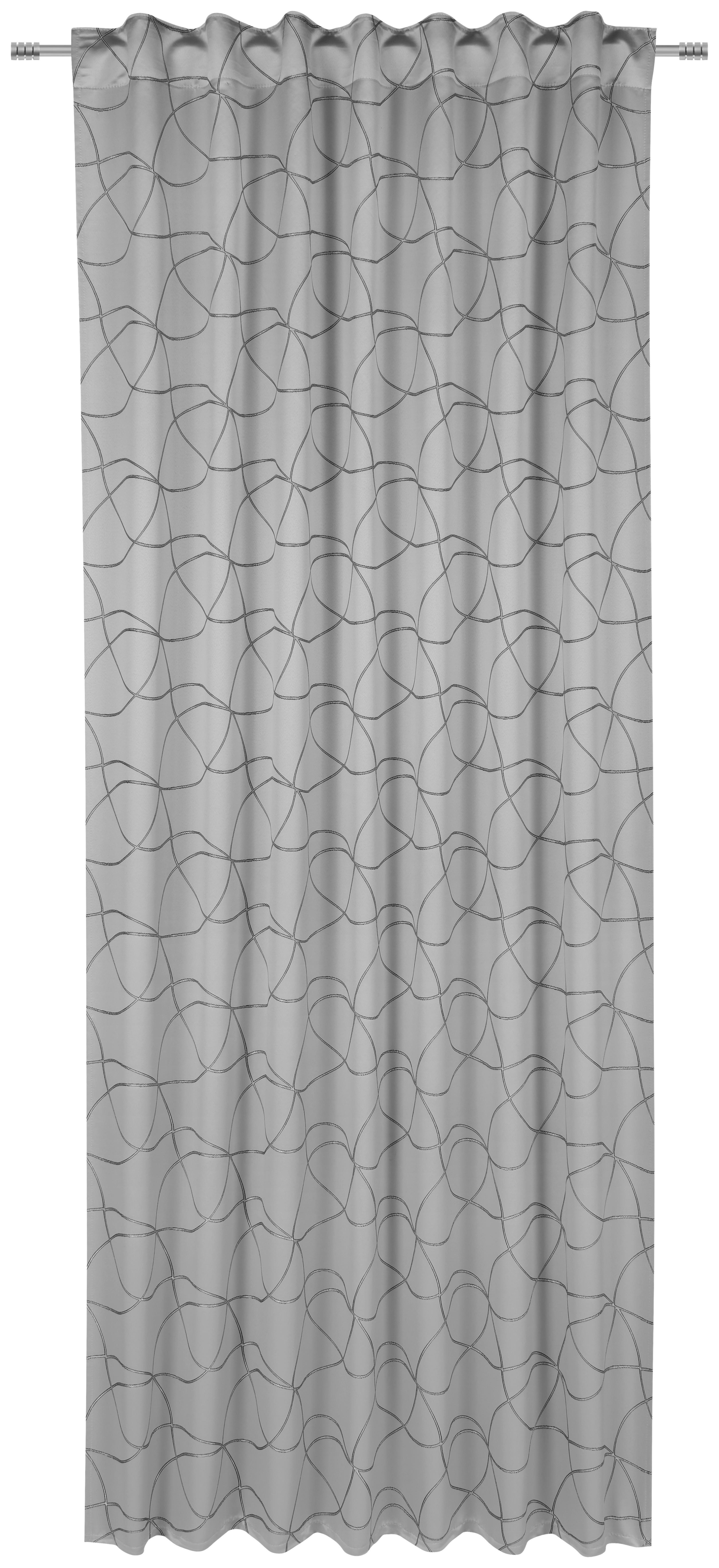 ZASŁONA GOTOWA MICHELE - kolor srebrny, Konventionell, tkanina (140/245cm) - Dieter Knoll