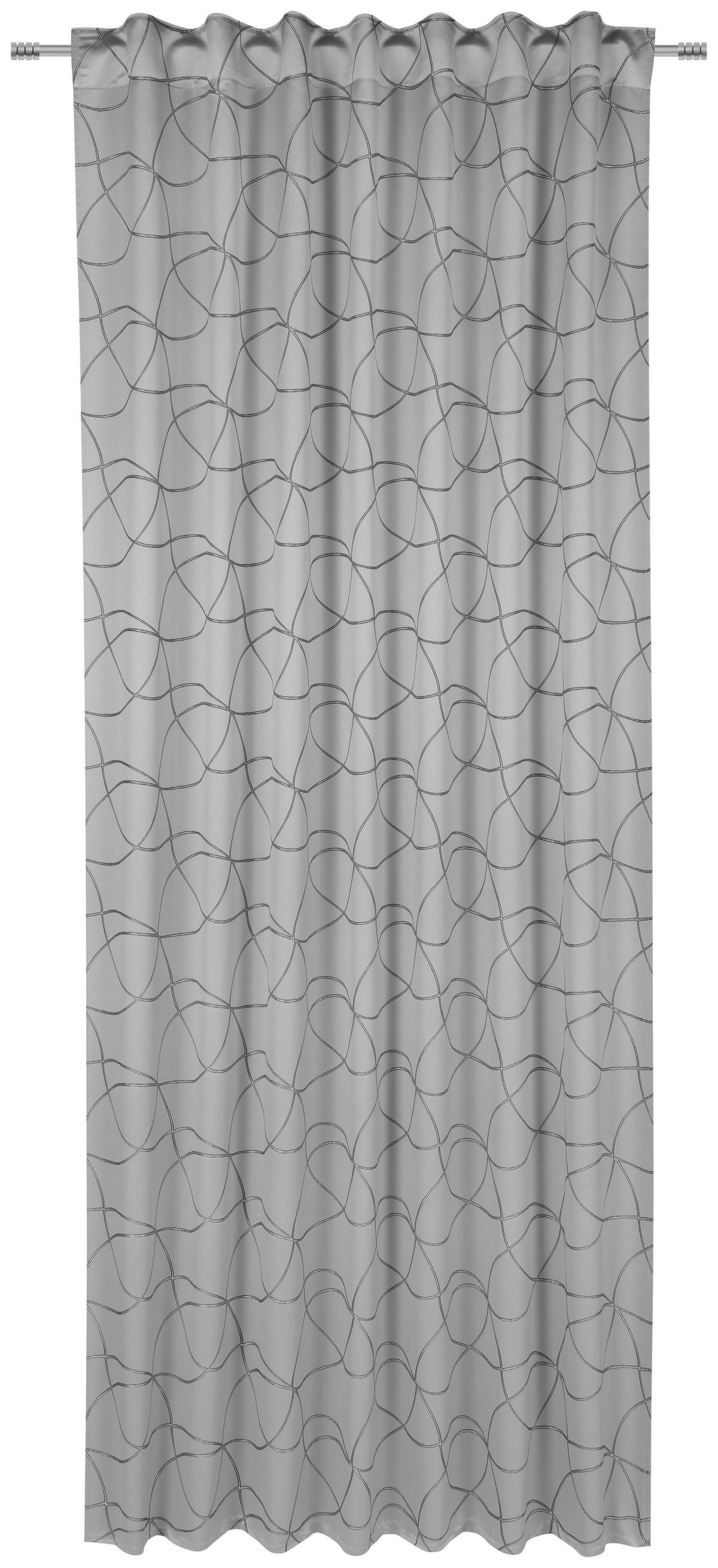 ZASŁONA GOTOWA MICHELE - kolor srebrny, Konventionell, tkanina (140/245cm) - Dieter Knoll