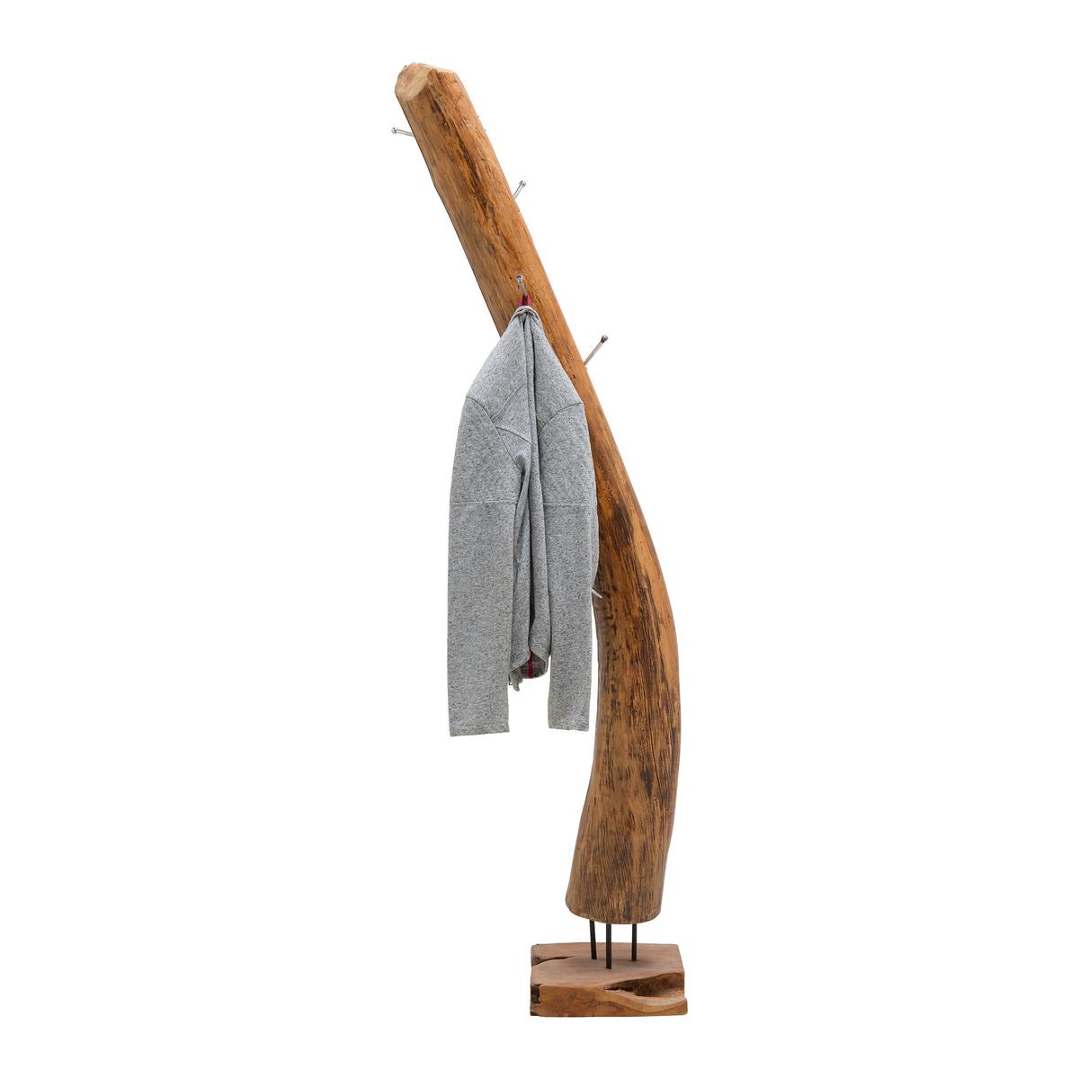 Kleiderständer in Teakfarben - Teakfarben, Lifestyle, Holz (32/180/32cm) - Premium Living