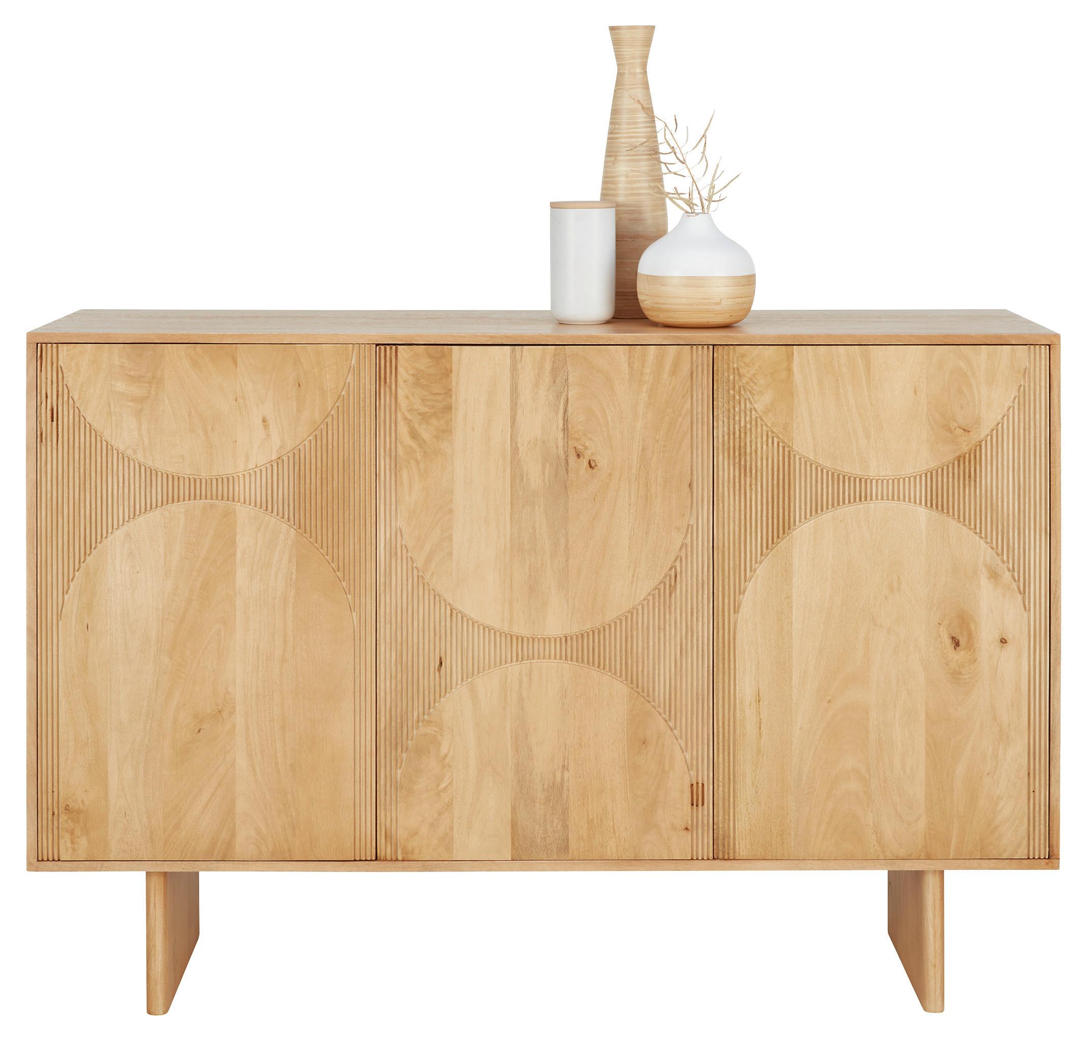 Sideboard Curve in Eichefarben - Eichefarben, MODERN, Holz (150/100/45cm) - Zandiara