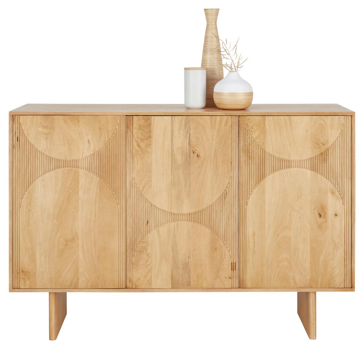 Sideboard Curve in Eichefarben - Eichefarben, MODERN, Holz (150/100/45cm) - Zandiara