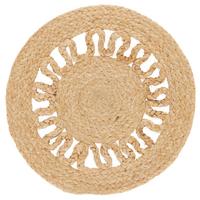 Dekotablett Bastie I Hellbraun - Hellbraun, Basics, Textil (38cm) - Modern Living