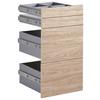 SET DE TIROIRS UNIT -BASED- - couleur chêne, MODERN, matériau en bois (45,3/83/47cm) - Based