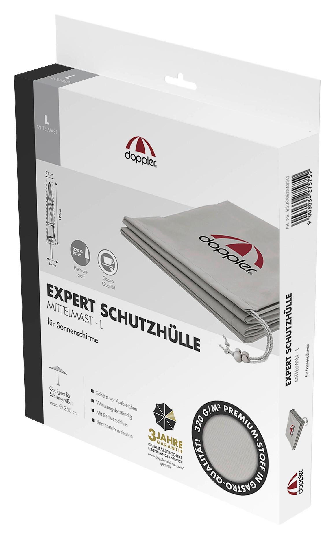 Schutzhülle EXM Grau ca. 350cm - Grau, Basics, Textil (350cm) - Doppler